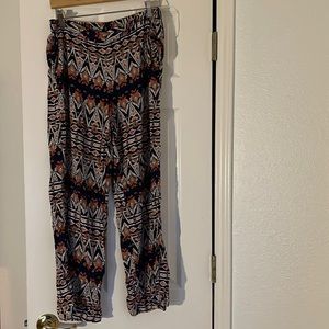 High waisted wide leg pants